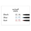 Uni-Ball ONYX Stick Roller Ball Pen, Fine 0.7mm, Red Ink, Black Barrel, PK12 60144